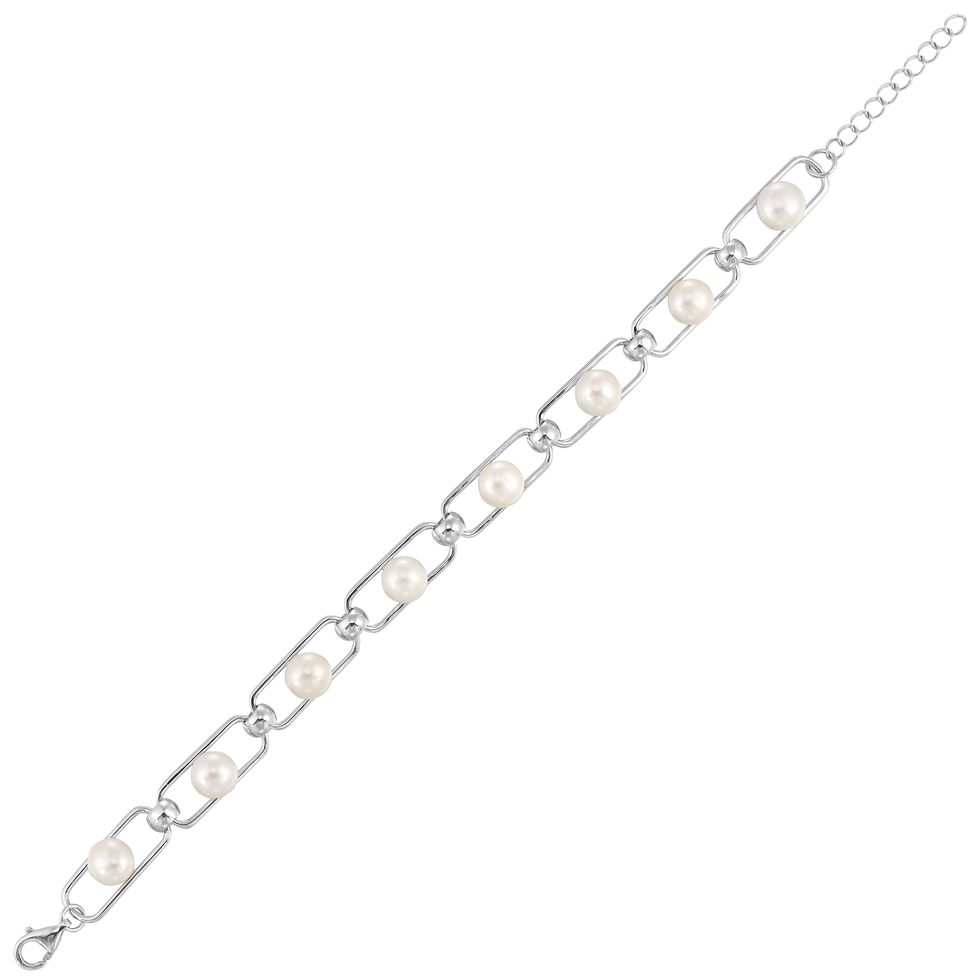 Silver & Pearl Bracelet
