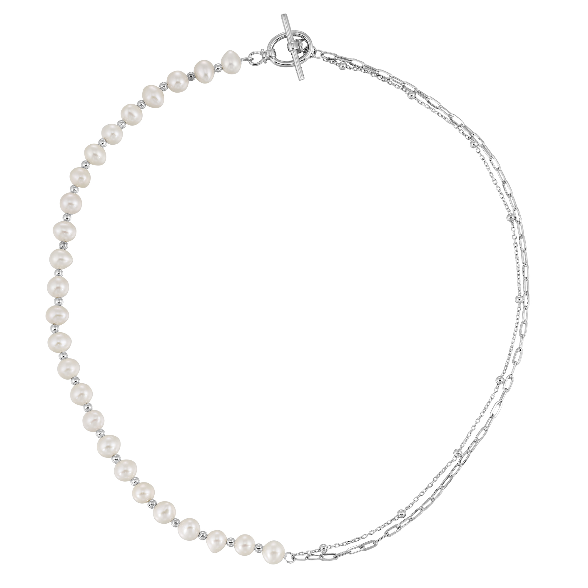 Silver Pearl Necklace